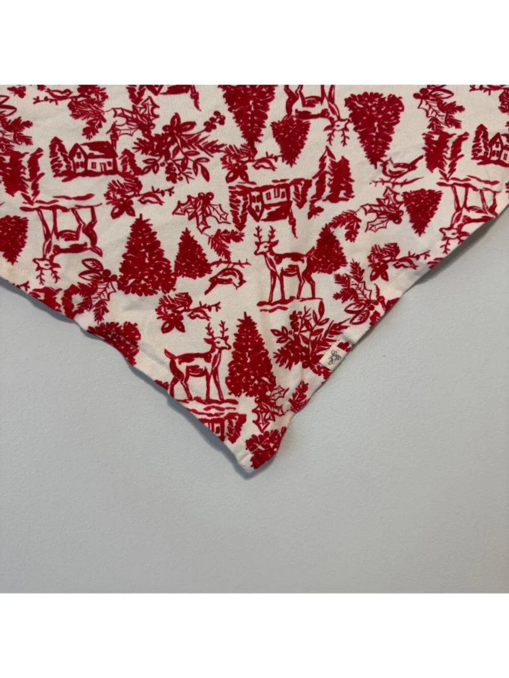 Burts Bees Baby Christmas Dog Bandana Red White